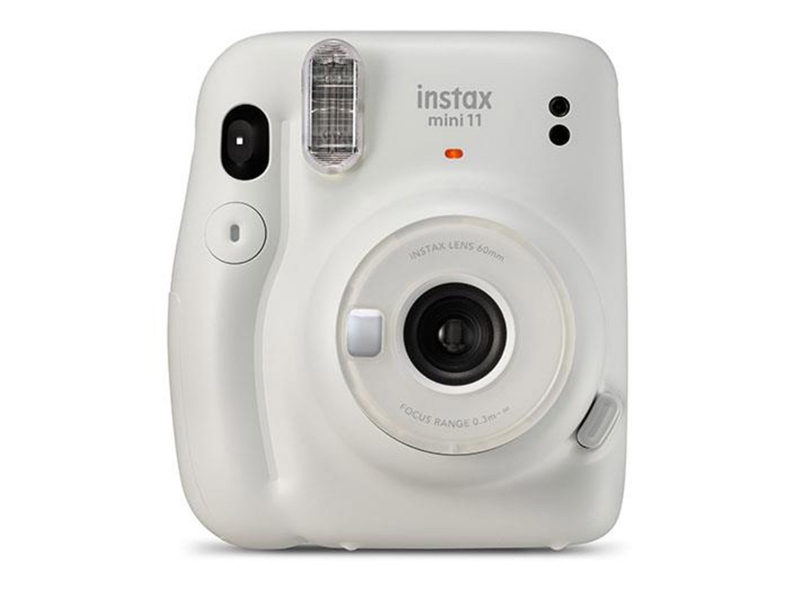 white instax polaroid camera