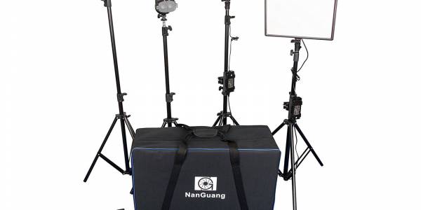 Lume Cube Studio Panel Lighting Kit Two Edge-Lit LED Panel Lights with  Stands