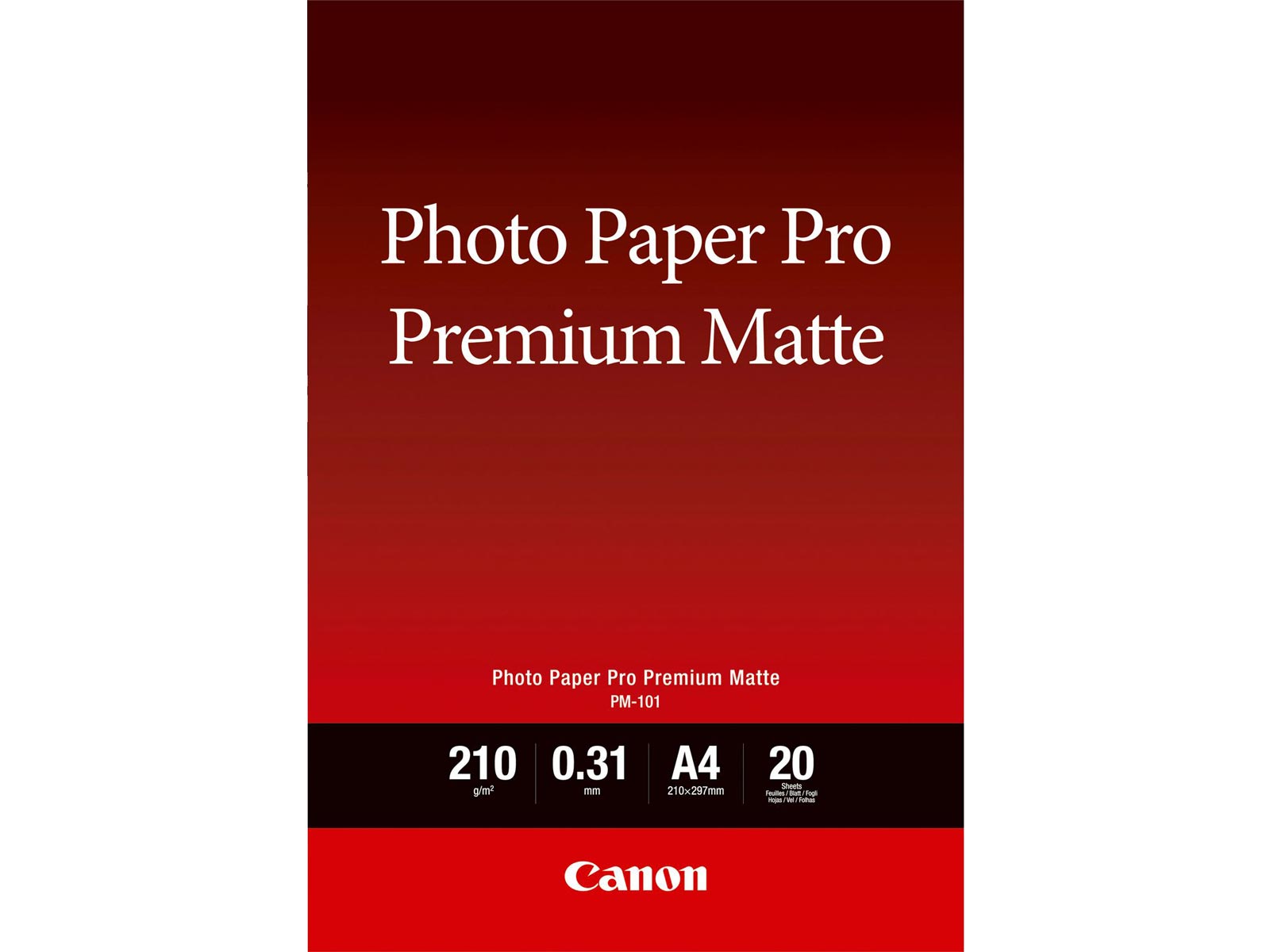 Canon Photo Paper Pro Premium PM-101 A4 20 Sheets (Matte) | Camera Centre